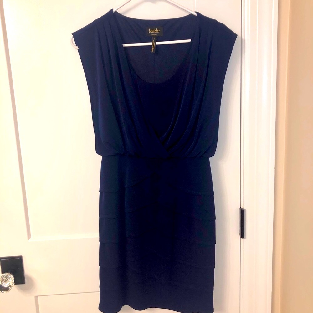 Laundry navy blue cocktail dress, Size 2